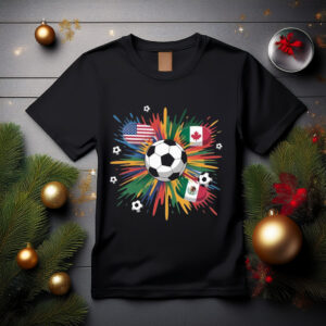 2026 FIFA World Cup Soccer USA Canada Mexico T-Shirt