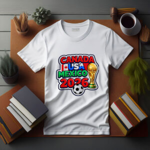 Canada USA Mexico 2026 Bold Text Shirt