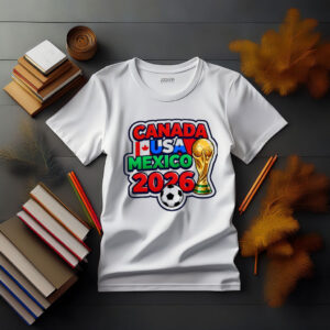 Canada USA Mexico 2026 Bold Text Shirt