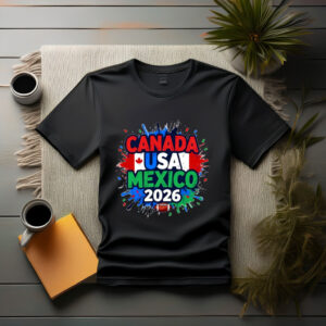 Canada USA Mexico Paint Splash 2026 Shirt