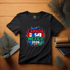 Canada USA Mexico Paint Splash 2026 Shirt