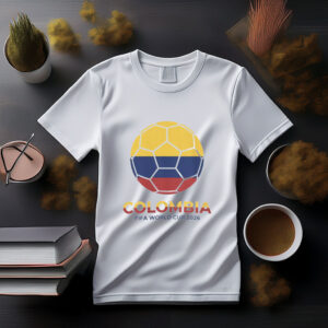 Colombia Flag Soccer Ball Tee