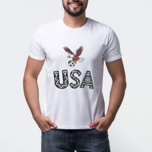 Eagle with Soccer Ball USA Tee