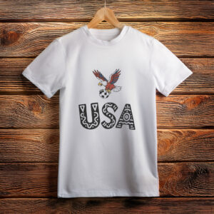 Eagle with Soccer Ball USA Tee