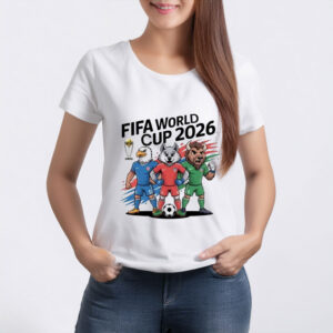 FIFA World Cup 2026 Animal Mascots Soccer Championship Shirt
