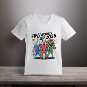 FIFA World Cup 2026 Animal Mascots Soccer Championship Shirt