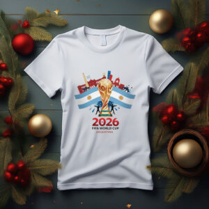 FIFA World Cup 2026 Argentina Flag Shirt