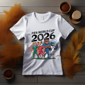 FIFA World Cup 2026 Cartoon Animal Soccer Team T-Shirt