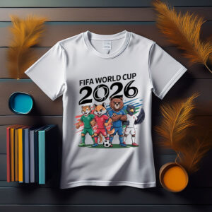 FIFA World Cup 2026 Cartoon Animal Soccer Team T-Shirt