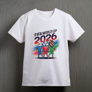 FIFA World Cup 2026 Cartoon Animal World Soccer T-Shirt