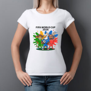 FIFA World Cup 2026 Color Splash Animal Football T-Shirt