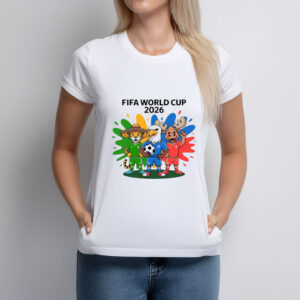 FIFA World Cup 2026 Color Splash Animal Football T-Shirt