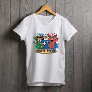 FIFA World Cup 2026 Cute Animal Mascot Football Shirt