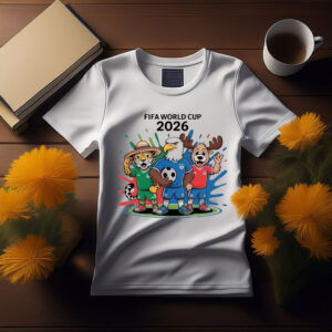 FIFA World Cup 2026 Mascot Style Animal Football T-Shirt