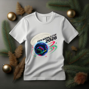 FIFA World Cup 2026 Neon Football Stadium Graphic T-Shirt