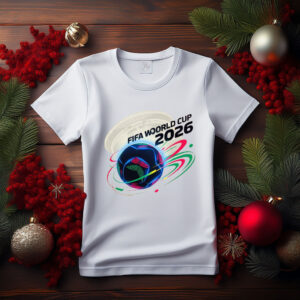 FIFA World Cup 2026 Neon Football Stadium Graphic T-Shirt