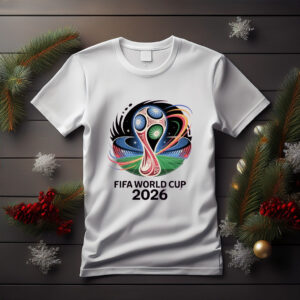 FIFA World Cup 2026 Trophy Galaxy Stadium Football T-Shirt