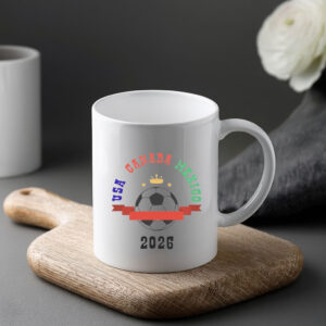 FIFA World Cup 2026 USA Canada Mexico Soccer Mug