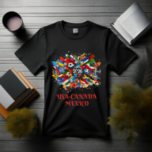 FIFA World Cup 2026 USA Mexico Canada T-Shirt