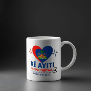 Haiti World Cup 2026 Mug – Ke Ayiti Bat Pou Viktwa