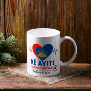 Haiti World Cup 2026 Mug – Ke Ayiti Bat Pou Viktwa