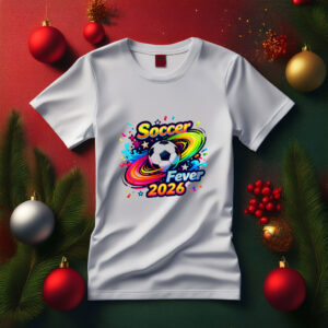 Soccer Fever 2026 Color Splash Football T-Shirt