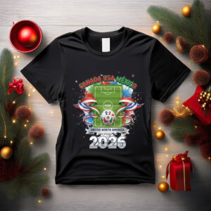 Soccer Field & North America Flags Tee