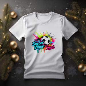 Soccer Vibes 2026 Graffiti Football T-Shirt