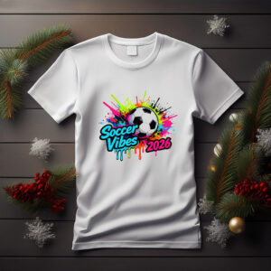 Soccer Vibes 2026 Graffiti Football T-Shirt