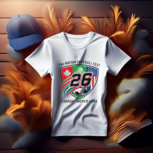 USA Canada Mexico Soccer Tee