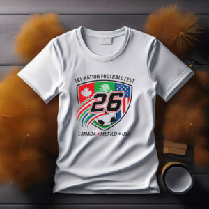 USA Canada Mexico Soccer Tee