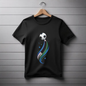 Uzbekistan Flag Soccer T-Shirt