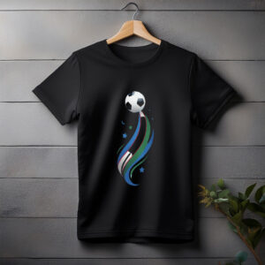 Uzbekistan Flag Soccer T-Shirt