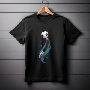 Uzbekistan Flag Soccer T-Shirt
