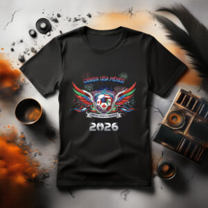 Winged Soccer Globe 2026 Tee