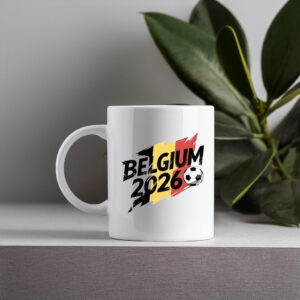 World Cup 2026 Belgium Soccer Mug