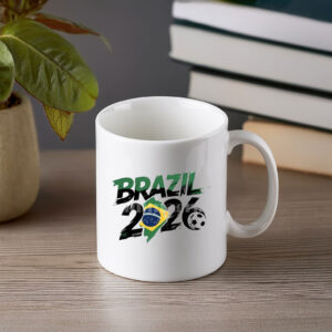 World Cup 2026 Brazil Soccer Mug