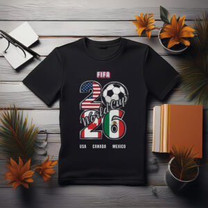 World Cup 2026 Fan T-Shirt – USA, Canada, Mexico Soccer