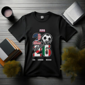 World Cup 2026 Fan T-Shirt – USA, Canada, Mexico Soccer