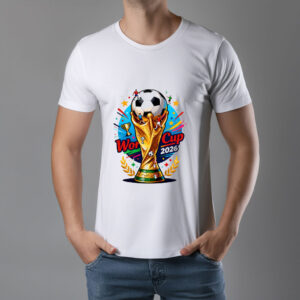 World Cup 2026 Golden Trophy Celebration Soccer T-Shirt