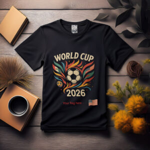 World Cup 2026 Soccer Ball Flame Shirt