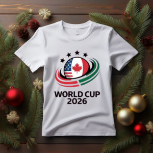 World Cup 2026 USA Canada Mexico Logo Soccer T-Shirt