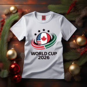 World Cup 2026 USA Canada Mexico Logo Soccer T-Shirt