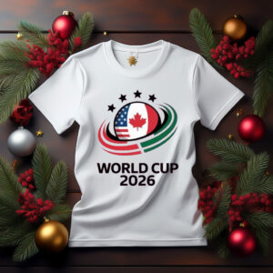 World Cup 2026 USA Canada Mexico Logo Soccer T-Shirt