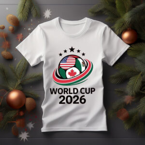 World Cup 2026 USA Canada Mexico Soccer Ball Emblem T-Shirt