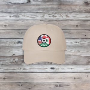 2026 International Soccer Cup USA Mexico Canada Dad Cap