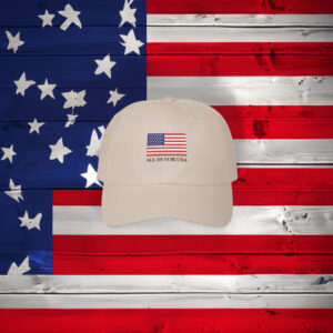 Embroidered USA Flag Dad Hat