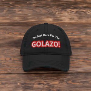 Soccer Fan Embroidered Distressed Dad Cap
