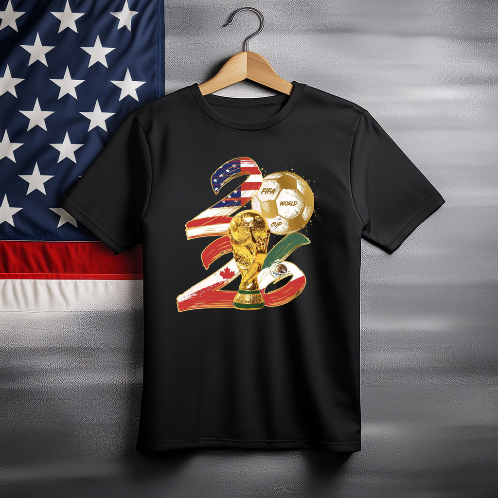 USA Canada Mexico Football Trophy T-Shirt