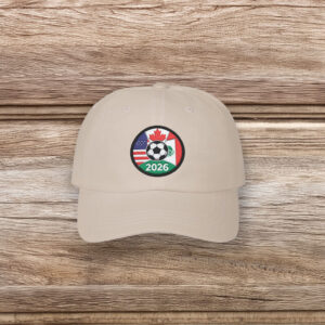2026 International Soccer Cup USA Mexico Canada Dad Cap